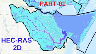 HECRAS 2D Frequency Storm Flood Modeling T1 [upl. by Florry]