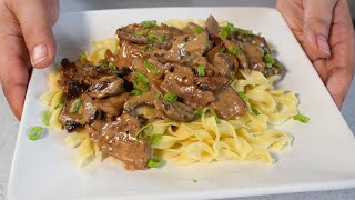 Quick and Easy Classic Beef Stroganoff Recipe  The best Classic Beef Stroganoff [upl. by Frisse812]