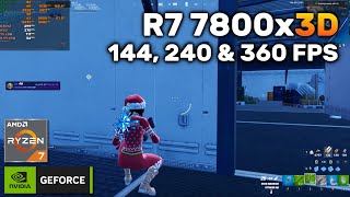 DirectX12 vs Perf mode latency amp stutter test  1080p  At 144 240 and 360 FPS cap  Fortnite [upl. by Tshombe423]