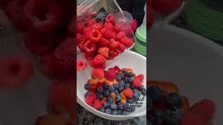 Yogurt parfaits yogurt parfait fruitparfait healthysnack quickandeasy proteinsnacks [upl. by Joub427]