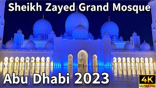 Abu Dhabi 🇦🇪 The Sheikh Zayed Grand Mosque UAE  4K  Walking Tour [upl. by Pratte]