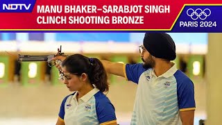 Manu Bhaker 2nd Medal  Olympics 2024 2nd Medal For India As ManuSarabjot Script History [upl. by Macur]