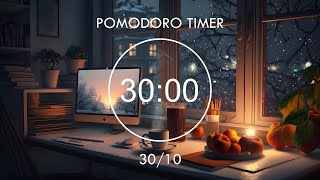 Pomodoro 3010 📚 Cozy Study Room 📚 Study with Me with Lofi Music And Bird Sounds • Focus Station [upl. by Nerti292]