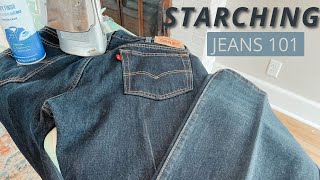 How to Starch Jeans [upl. by Yelehsa]