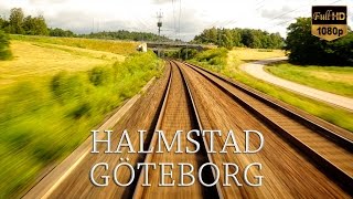 Train Drivers View Halmstad to Göteborg [upl. by Aihsiek497]