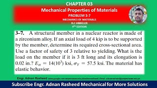 37 Chapter 3  Mechanical Properties of Materials  Mechanics of Materials by RC Hibbeler [upl. by Mcclenaghan]