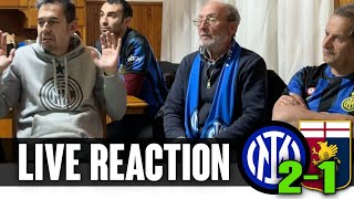 Increduli per il rigore a Casa Generale 🔥 Live reaction InterGenoa 21 [upl. by Namajneb]