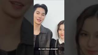 Dew jirawat and prim chanikarn speaking to Indian fans 💗shortsfeed thaidrama alovesobeautiful [upl. by Luben]