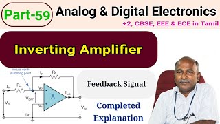 inverting amplifier circuit diagram and feedback in tamil [upl. by Virg]