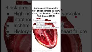 Assess cardiovascular risk of noncardiac surgery using the Revised Cardiac Risk Index RCRI [upl. by Dorlisa]