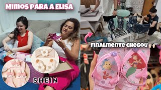 COMPRINHAS PARA A BABY ELISA  CHEGOU NOSSA MESA DA VARANDA 💖 [upl. by Reppep]