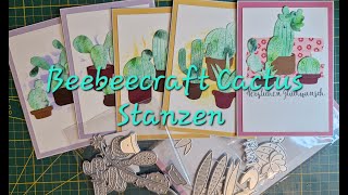 Karten basteln  Beebeecraft  41 Kakteenkarten mit Nuvo shimmer Powder   Action Material [upl. by Perrin155]