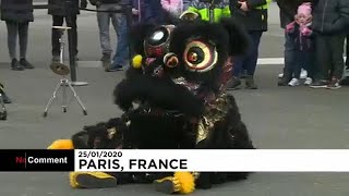 Francia a Parigi si festeggia il capodanno lunare cinese [upl. by Vullo]