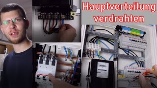 Hauptverteilung verdrahten Sicherungskasten ElektroM [upl. by Sivla168]