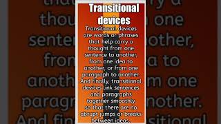 Transitional devices Transitional wordsTransitional phrasesTransitional expressions in few minut [upl. by Gusty]