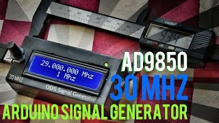 DDS Signal Generator 30MHZ Arduino Code With AD9850 [upl. by Walkling527]