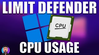 Limit Windows Defender CPU Usage [upl. by Zoldi477]