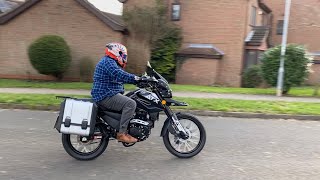 2022 MGB ATX 125 Adventure Review  Walkround Engine Start Exhaust noise RidePast [upl. by Bowra856]