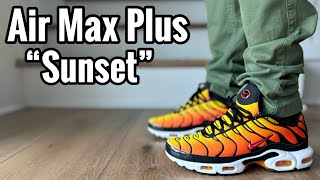 Nike Air Max Plus “Sunset” 2024 Review amp On Feet [upl. by Malory]