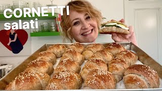 RICETTA FACILE 🥐 Cornetti salati integrali [upl. by Cori]