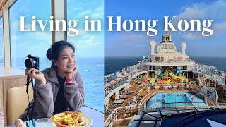 Living in Hong Kong  Royal Caribbean Spectrum of the Seas Cruise to Nowhere Vlog  皇家加勒比 海洋光譜號 [upl. by Tzong]