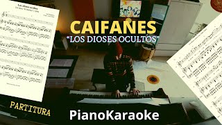 Caifanes  Los dioses ocultos Partitura  PianoKaraoke [upl. by Aviva519]