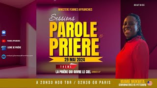 🔴 SESSION DE PRIERE ET PAROLE [upl. by Drahsar374]