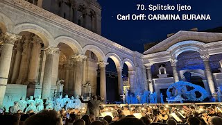 Carl Orff  Carmina Burana O Fortuna  Live  Peristil Split Croatia  4K [upl. by Nosnhoj8]