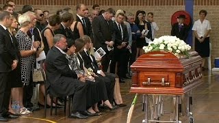 Australia says goodbye to batsman Phillip Hughes [upl. by Zerimar948]