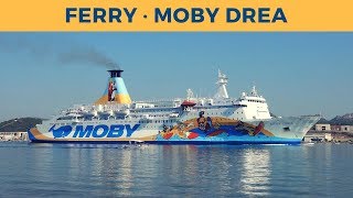 Departure of ferry MOBY DREA in Olbia Moby Lines [upl. by Doss]