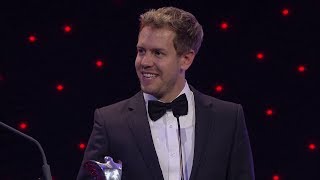 Sebastian Vettel  International Racing Driver of the Year  AUTOSPORT Awards 2013 [upl. by Nnairb406]