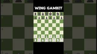 Wing Gambit  Chess Opening Trick shorts chess [upl. by Margarete]