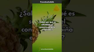 ¿Sabes por qué es saludable el consumo de piña en batidos [upl. by Presber]