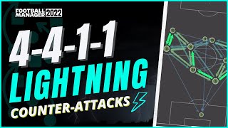 FM22 LIGHTNING 4411 ATTACKS  BEST Defensive FM22 Tactic  Football Manager 2022 [upl. by Mani]