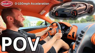 BUGATTI Chiron Super Sport POV Acceleration amp Review [upl. by Yllor]