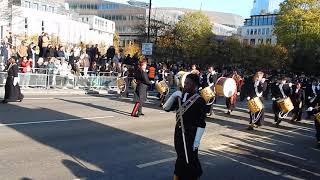 Lord Mayors Show London 121122 Christs Hospital band from Horsham [upl. by Malonis]