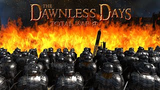 GIMLI BETRAYS HIS KIN  Dawnless Days Total War Multiplayer Siege [upl. by Atnohs]