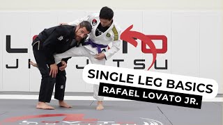 Single Leg Takedown BASICS By Rafael Lovato Jr  Timeless JiuJitsu [upl. by Eelarac]