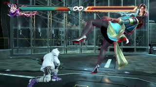 Tekken 7 Kunimitsu preset 1 VS Julia Chang preset 1 G Corp Helipad night Stage [upl. by Xyno88]