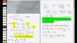 Exercice Suite Arithmétique S2 2ieme Science [upl. by Nasus]