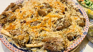 Qabuli Pulao Dampokht Lamb Shanks  Afghan Qabili Pulao Uzbeki قابلى پلو دم پخت  قابلى پلو ماهيچه [upl. by Eibrad]