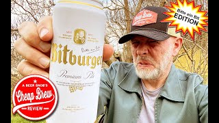 Bitburger German Beer Review by A Beer Snobs Cheap Brew Review [upl. by Aleciram]