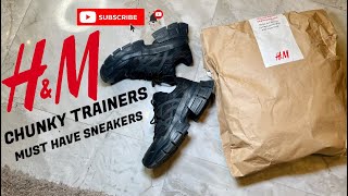 HampM Latest Black Chunky Sneakers 👟 Vs Zara Chunky Trainers  Best Kicks  On Foot Full Review hm [upl. by Godfry585]