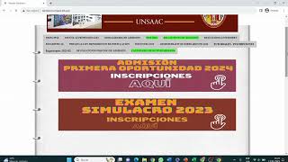 Todo sobre INSCRIPCION SIMULACRO ADMISION UNSAAC 2024 PRIMERA OPORTUNIDAD [upl. by Hertz]