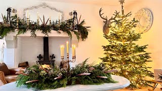 NATURAL CHRISTMAS DECOR IDEAS  LIVING ROOM  Christmas Decorating Ep4 [upl. by Submuloc513]