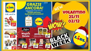 Volantino Lidl dal 25 novembre al 2 dicembre  Speciale Black Week 💰 lidl blackweek [upl. by Slyke443]