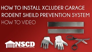 How to install Xcluder Garage Door Rodent Shield Pest Prevention System [upl. by Euqenimod331]