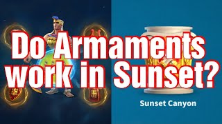 FAQ  Do Armaments work in Sunset are they Equipment [upl. by Akcire843]