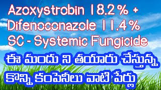 Azoxystrobin 182  Difenoconazole 114 SC  Systemic Fungicide innovativefarmingtelugu [upl. by Eenhat]