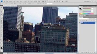 Photoshop CS4 Straighten Crooked Photos [upl. by Elleined]